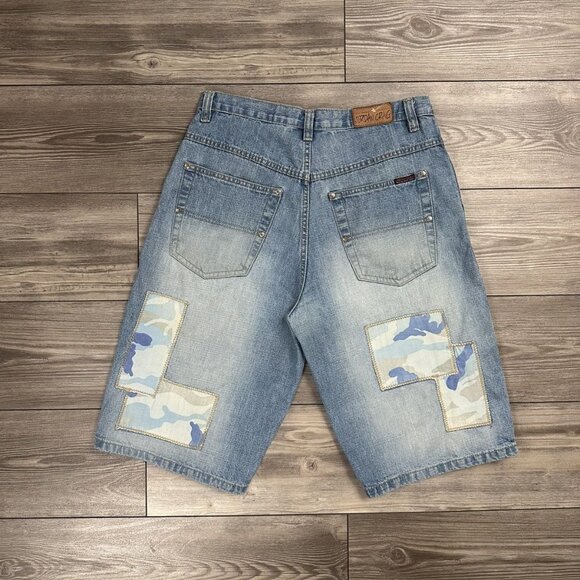 Crazy Vintage Y2K Jordan Craig Baggy Light Wash Denim Shorts - Picture 2 of 8